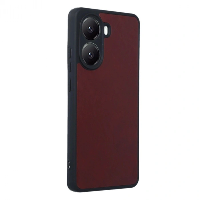 Po X7 Pro Kılıf Aras Deri Kapak - Bordo