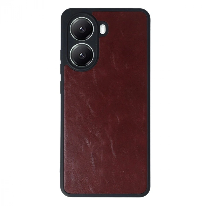 Po X7 Pro Kılıf Aras Deri Kapak - Bordo