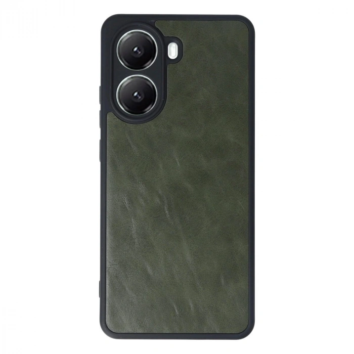 Po X7 Pro Kılıf Aras Deri Kapak - Koyu Yeşil