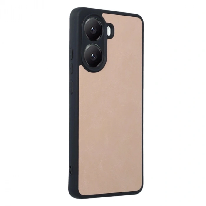 Po X7 Pro Kılıf Aras Deri Kapak - Pudra