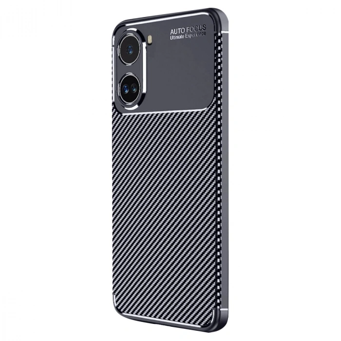 Po X7 Pro Kılıf Auto Fus Karbon Kapak - Lacivert