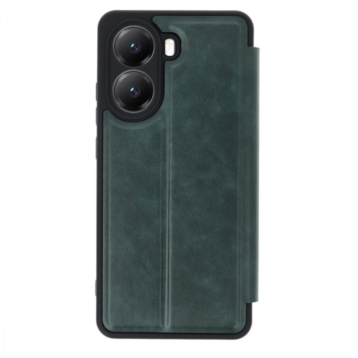 Po X7 Pro Kılıf Flip Cover - Koyu Yeşil