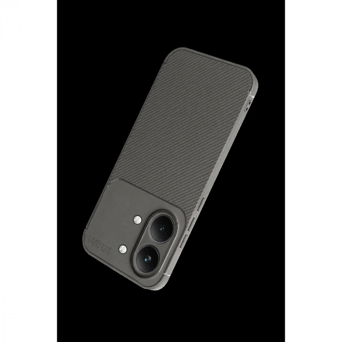 Po X8 Pro Max Auto Fus Karbon Kapak - Gri