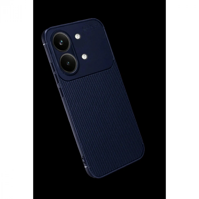 Po X8 Pro Max Auto Fus Karbon Kapak - Lacivert