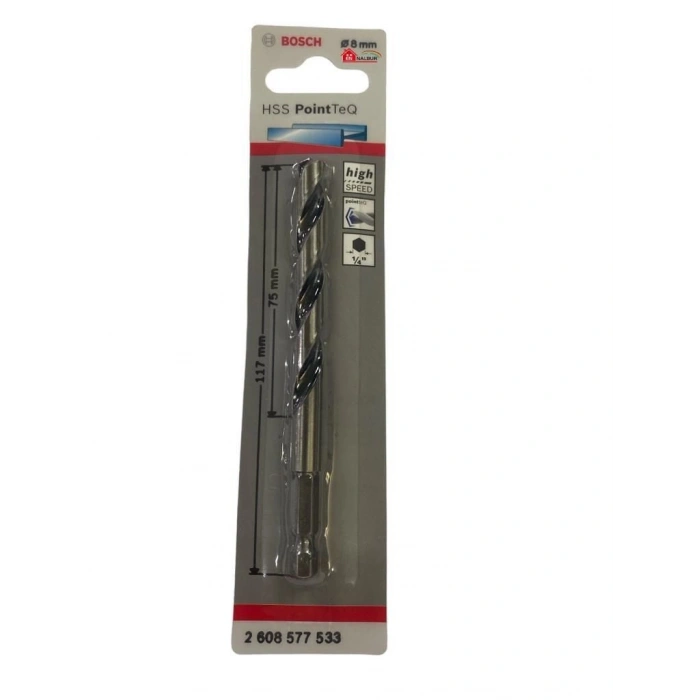 Pointteq Altıgen Şaftlı Hss Matkap Ucu 8 mm