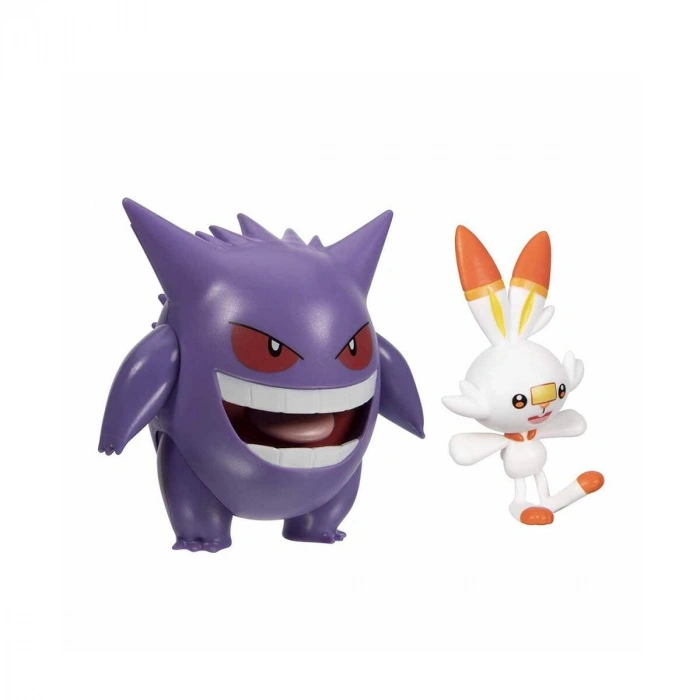 POK PKW2548 Pokemon Battle 2li Figür - Gengar Scorbunny