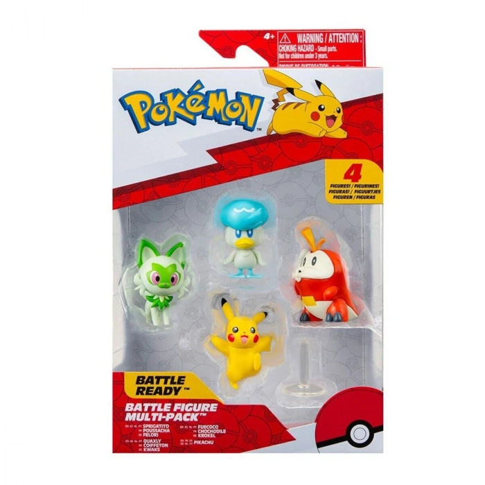 POK PKW3402 Pokemon Battle 4lü İlk Figür Set