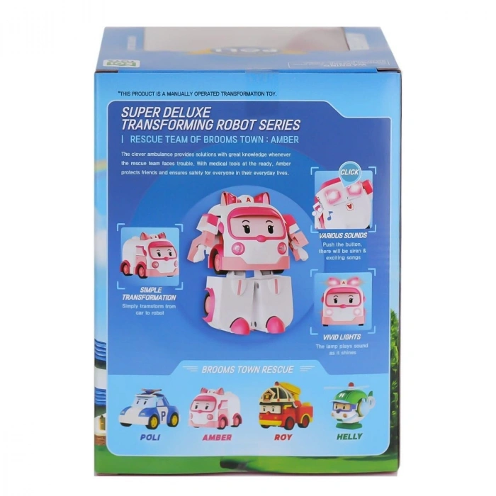 POLI MRT-687 ROBAR POLİ BÜYÜK TRANSFORMİNG ROBOT AMBER SESLİ VE IŞIKLI