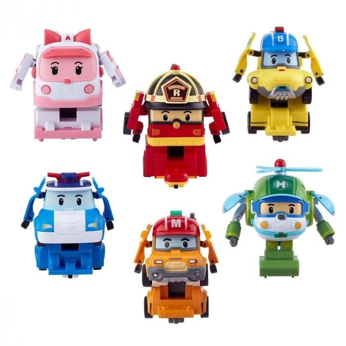 POLI ZR-915 Robar Poli Quick Transforming Mini Rescue Deluxe Set
