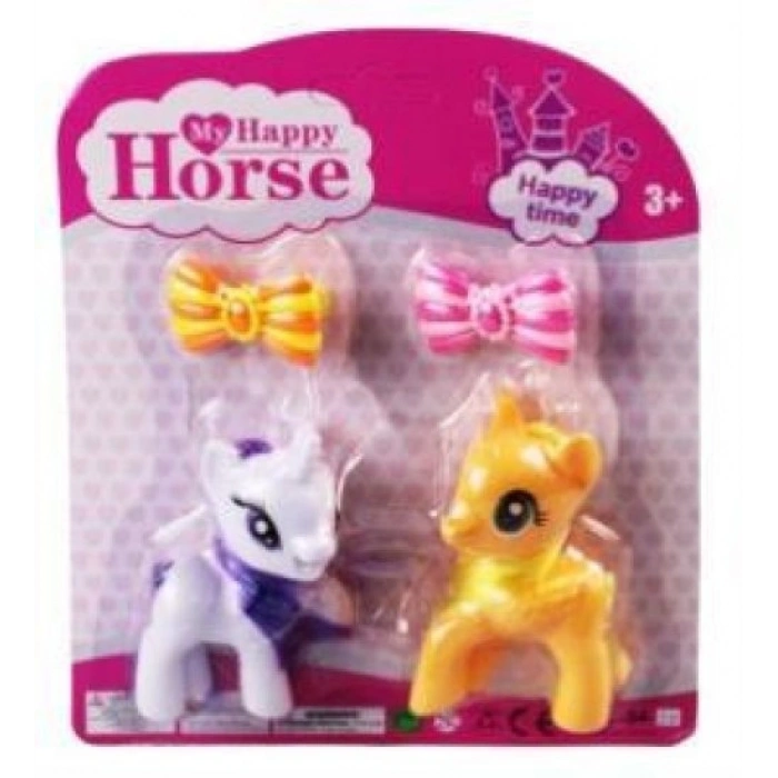 - PONY 2 Lİ FİGÜR SET TOKALI KARTELA - 1 ADET