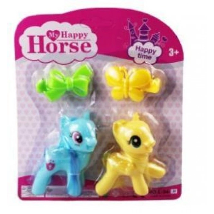 - PONY 2 Lİ FİGÜR SET TOKALI KARTELA - 1 ADET