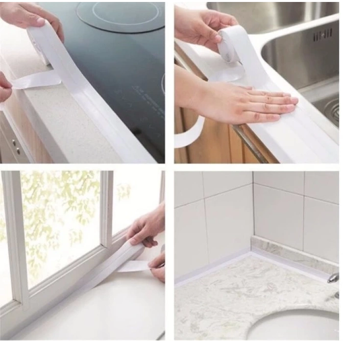Pratik 145 Gr Beyaz Su Sızdırmaz Lavabo Kenar Bandı (3.2m) (  )