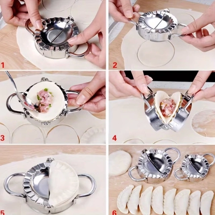 Pratik Hamur Kapatma Aparatı – Çiğ Börek, Mantı ve Poğaça Kalıbı (7.5 cm)