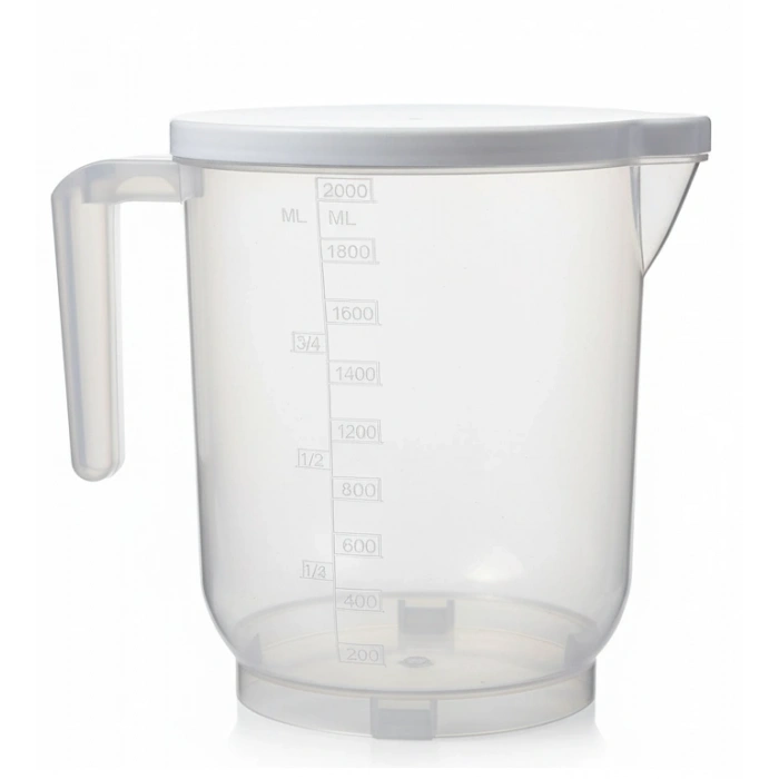 Pratik Mutfak Ölçü Kabı - 2 Litre Dereceli Şeffaf Hazne BPA Free