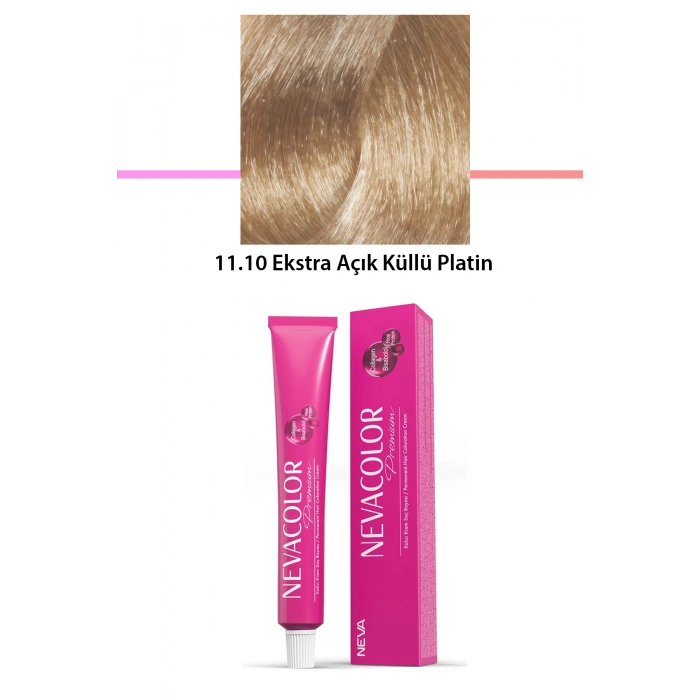 Premium 11.10 Ekstra Açık Küllü Platin  Kalıcı Krem Saç Boyası 50 G Tüp (74)