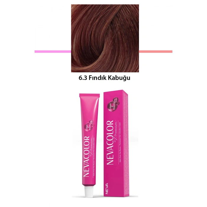 Premium 6.3 Fındık Kabuğu  Kalıcı Krem Saç Boyası 50 G Tüp (74)