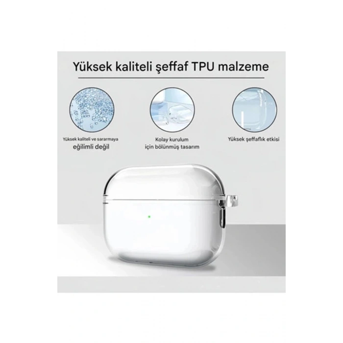 Pro 3. Nesil İle Uyumlu Şeffaf Cyrstal Clear Ultra Berrak Kılıf ( Kulaklık Değildir )
