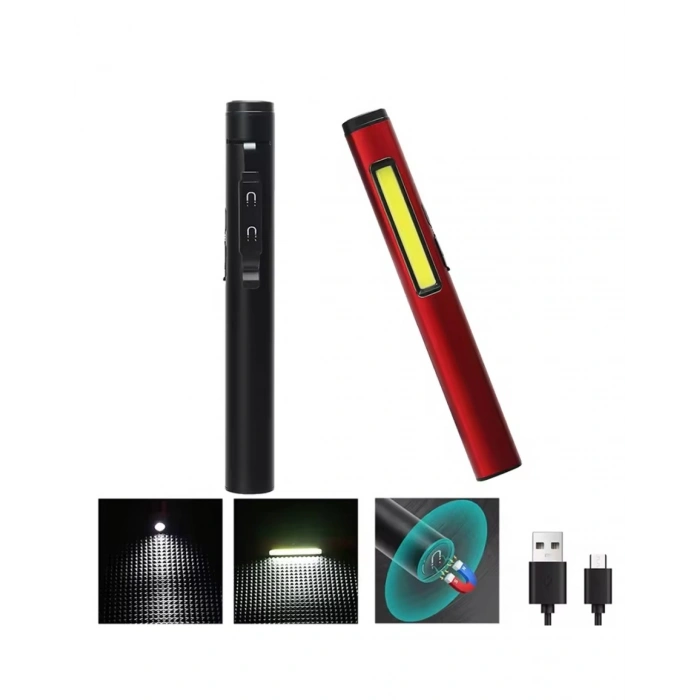 Profesyonel Şarjlı Mıknatıslı El Feneri Oto Feneri Çok Amaçlı Aydınlatma Çözümü