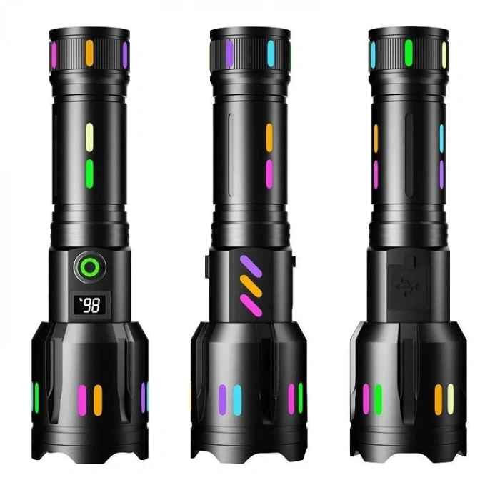 Ps-9885 Profesyonel Zoomlu 50w Şarjlı Powerbank cı Polis El Feneri