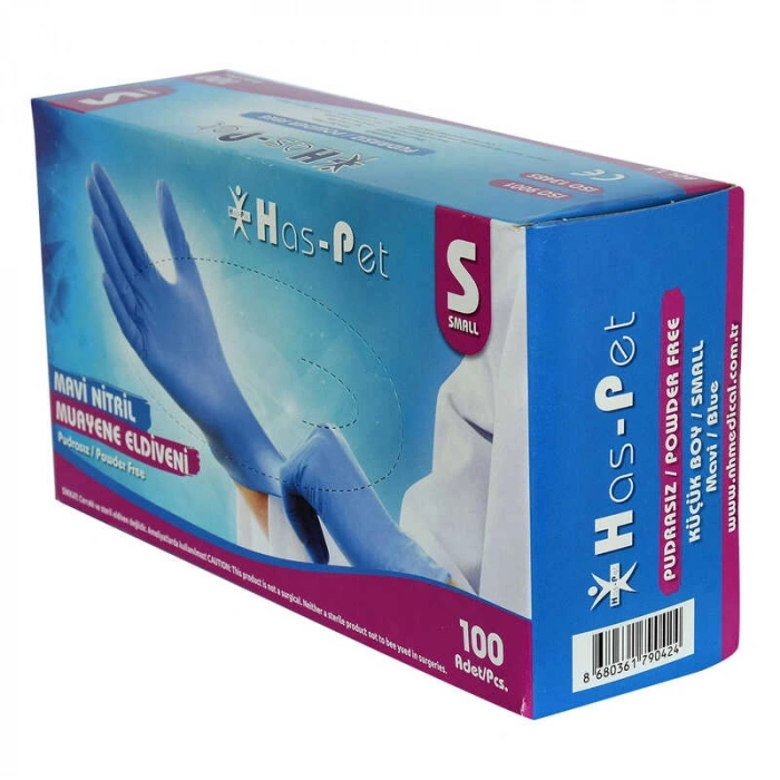 Pudrasız Mi Nitril Eldiven Küçük Boy (S) 100 Lü Paket