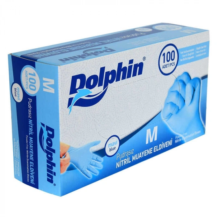 Pudrasız Mi Nitril Eldiven Orta Boy (M) 100 Lü Paket