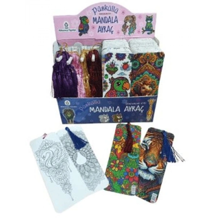 Püsküllü Mandala Ayraç Çocuklar İçin (400lü Set)
