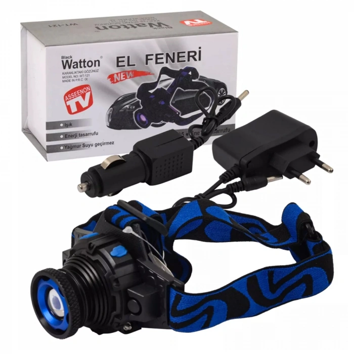 Q5 Şarjlı Mercekli Kafa Feneri Blackwatton Wt-121
