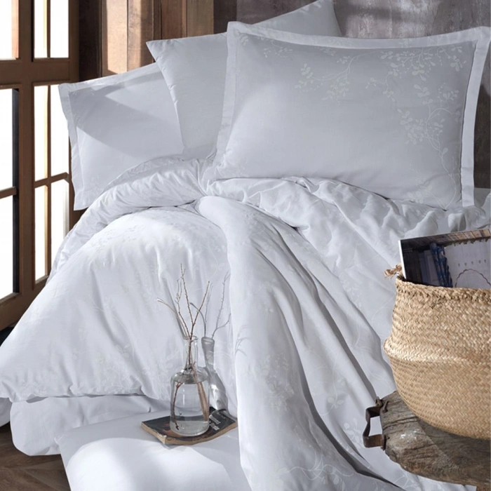 Ranforce Nev Takımı Çift Kişilik Velvet V1 Beyaz