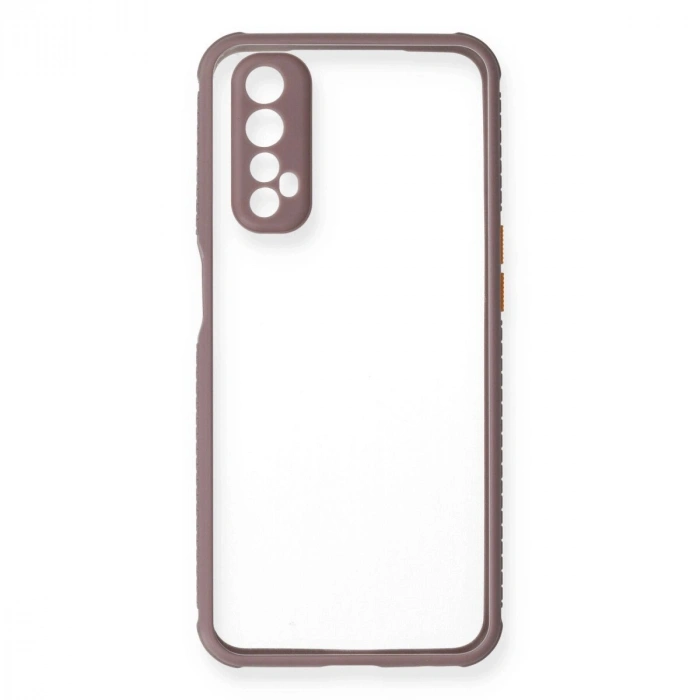 Realme 7 Kılıf Miami Şeffaf  - Açık Mor