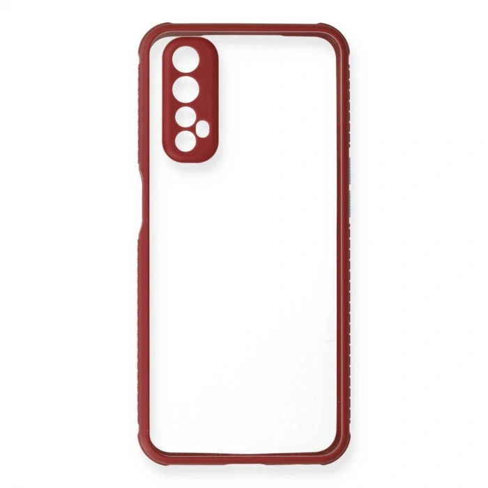 Realme 7 Kılıf Miami Şeffaf  - Fuşya