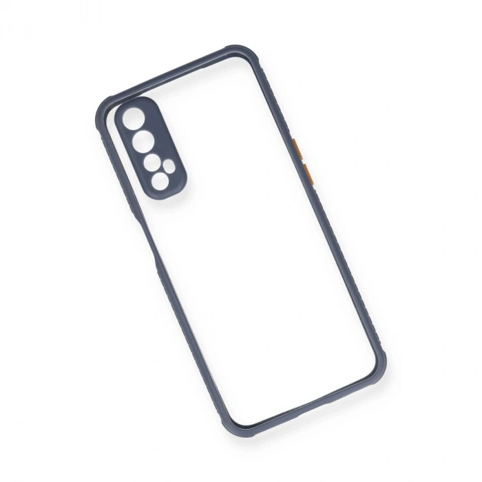 Realme 7 Kılıf Miami Şeffaf  - Gri