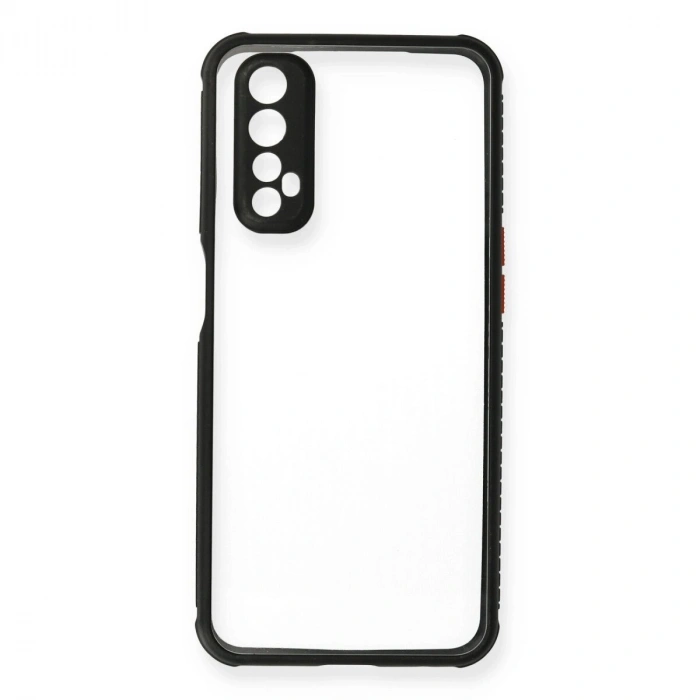 Realme 7 Kılıf Miami Şeffaf  - Siyah