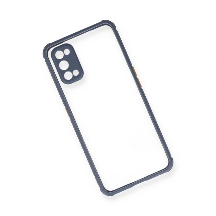 Realme 7 Pro Kılıf Miami Şeffaf  - Gri