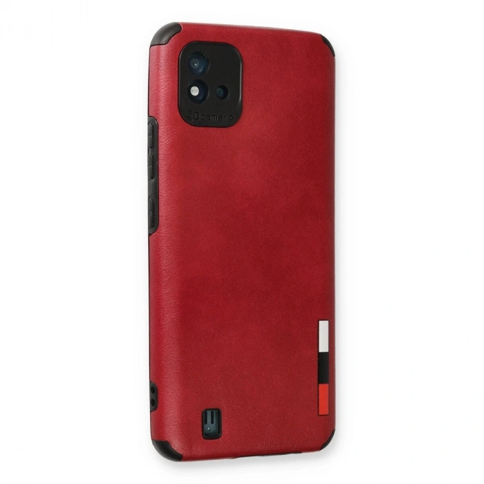 Realme C11 2021 Kılıf Loop Deri  - Kırmızı