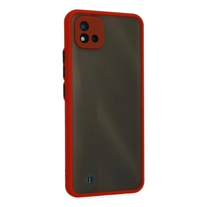 Realme C11 2021 Kılıf Montreal  Kapak - Kırmızı