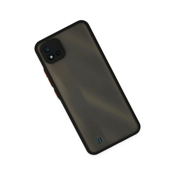 Realme C11 2021 Kılıf Montreal  Kapak - Siyah