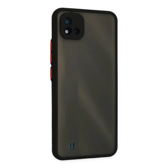 Realme C11 2021 Kılıf Montreal  Kapak - Siyah
