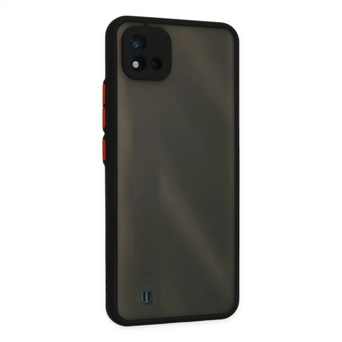 Realme C11 2021 Kılıf Montreal  Kapak - Siyah