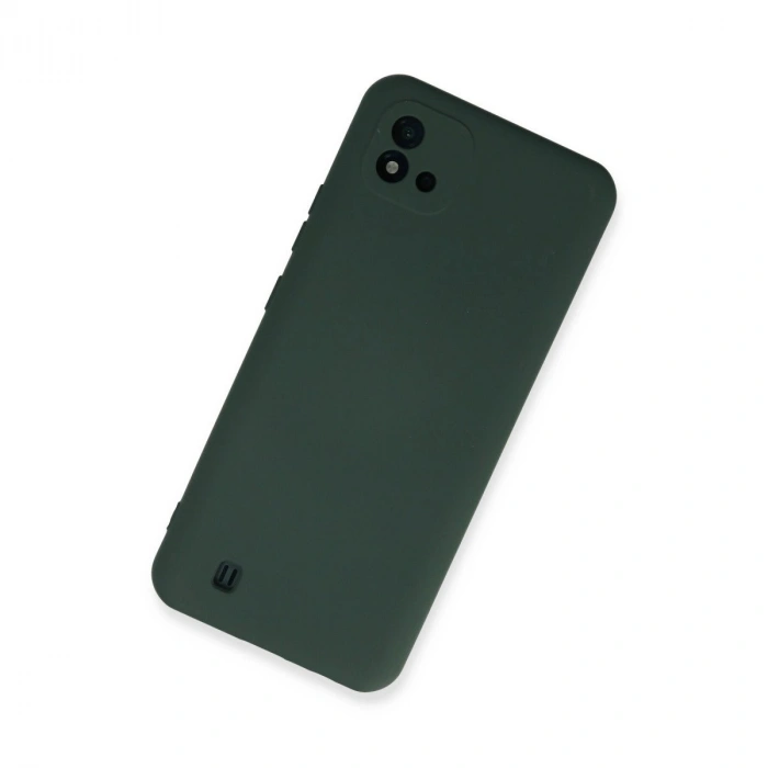 Realme C11 2021 Kılıf Nano İçi Kadife  - Koyu Yeşil