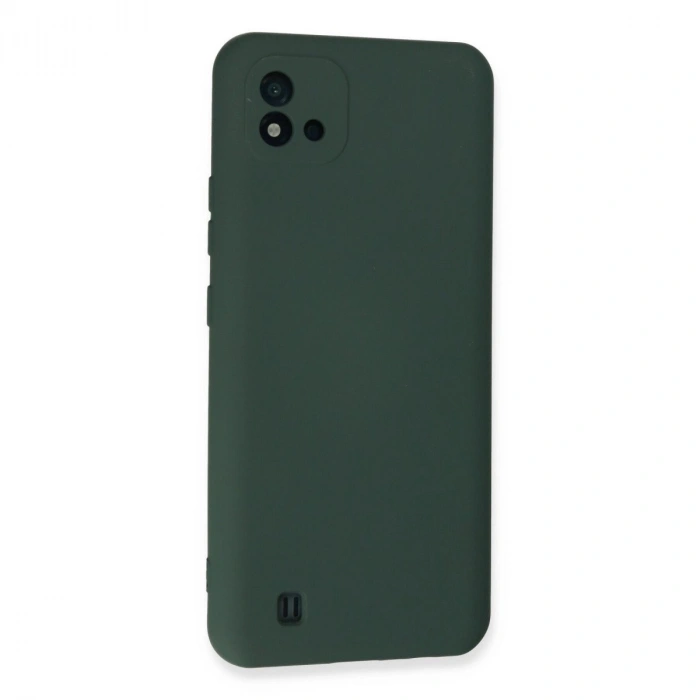 Realme C11 2021 Kılıf Nano İçi Kadife  - Koyu Yeşil