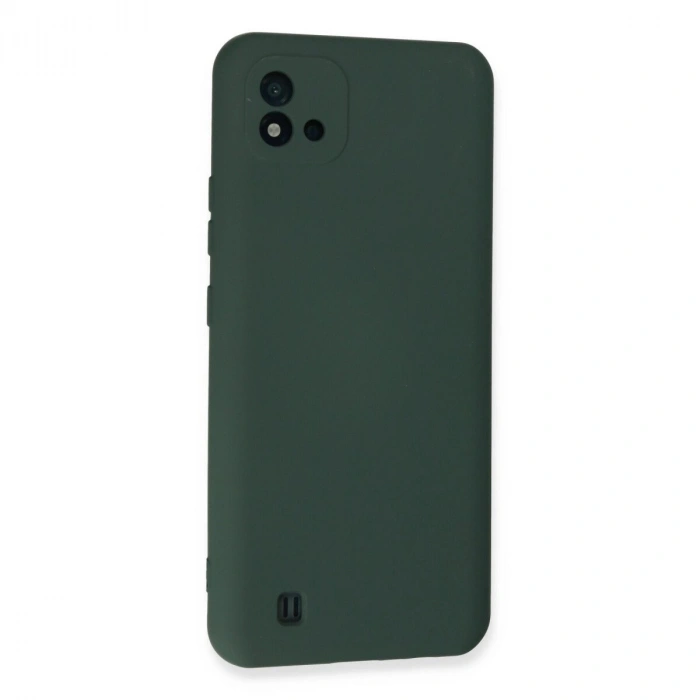 Realme C11 2021 Kılıf Nano İçi Kadife  - Koyu Yeşil