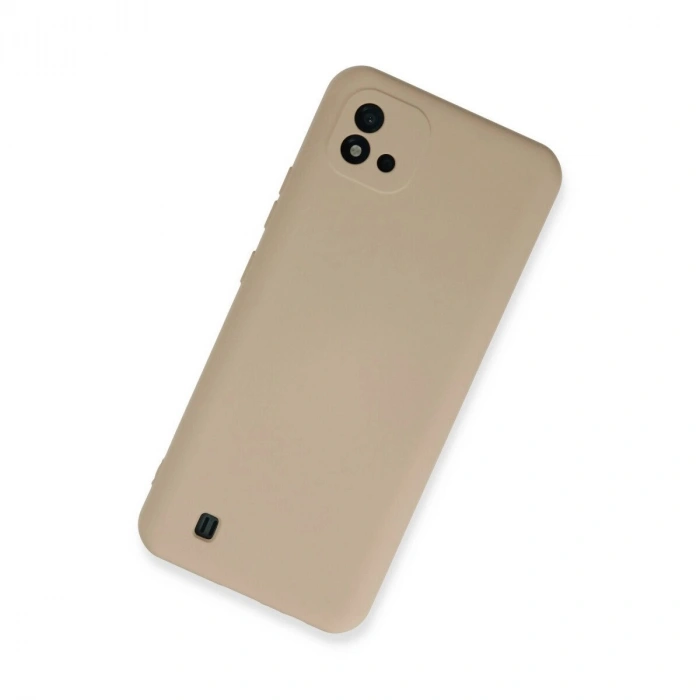Realme C11 2021 Kılıf Nano İçi Kadife  - Pudra