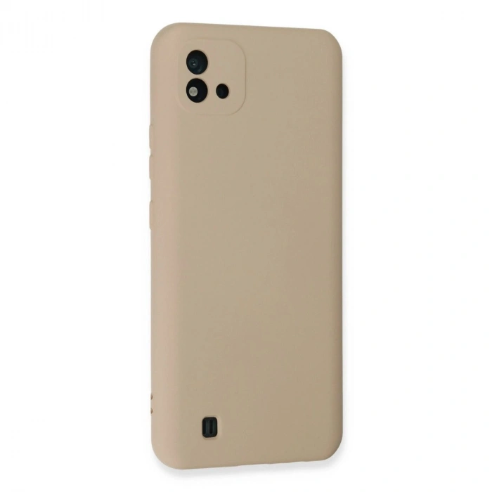 Realme C11 2021 Kılıf Nano İçi Kadife  - Pudra