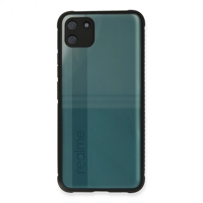 Realme C11 Kılıf Miami Şeffaf  - Siyah
