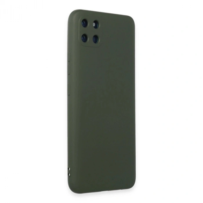Realme C11 Kılıf Nano İçi Kadife  - Koyu Yeşil