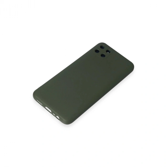 Realme C11 Kılıf Nano İçi Kadife  - Koyu Yeşil