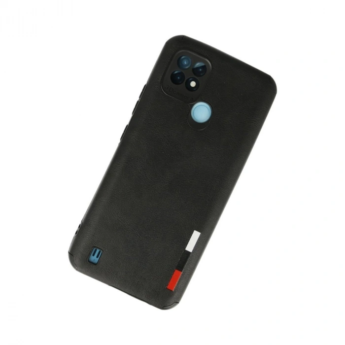 Realme C21 Kılıf Loop Deri  - Siyah