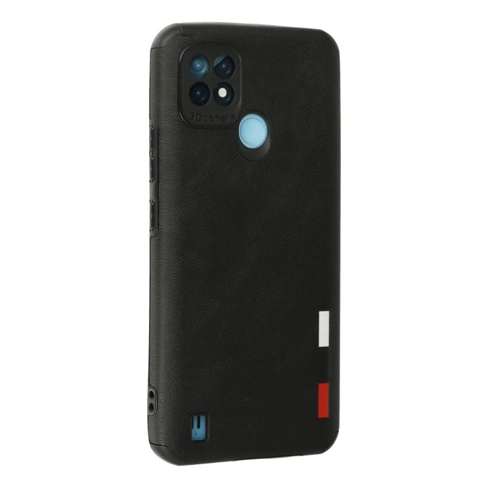 Realme C21 Kılıf Loop Deri  - Siyah