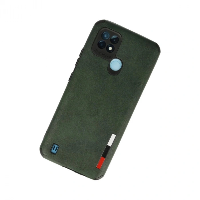 Realme C21 Kılıf Loop Deri  - Yeşil