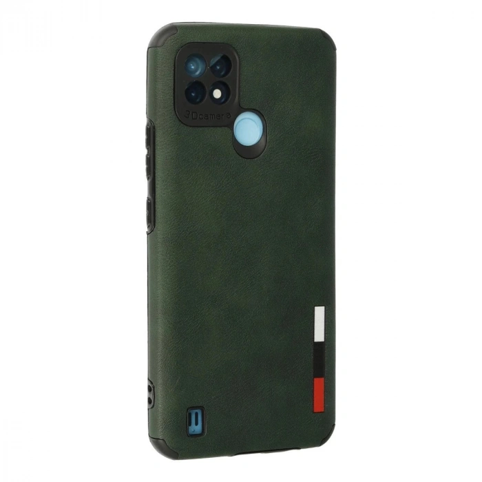 Realme C21 Kılıf Loop Deri  - Yeşil